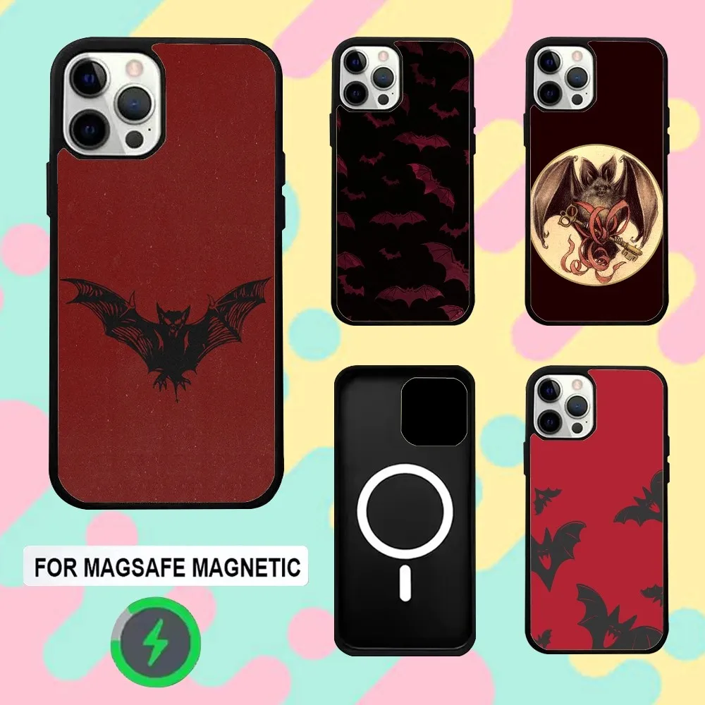 

Gothic Vampire Bat Phone Case For iPhone 16e,16,15,14,13,12,11,Plus,Pro,Max,Mini Magsafe Magnetic Wireless Charging