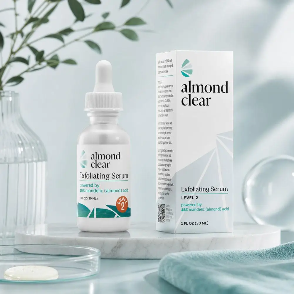 30ml Face Cleaning Mandelic Acid Exfoliating Serum Almond Clear Exfoliating Serum Deep Brand Gentle Nourish Shiny Skin Essence
