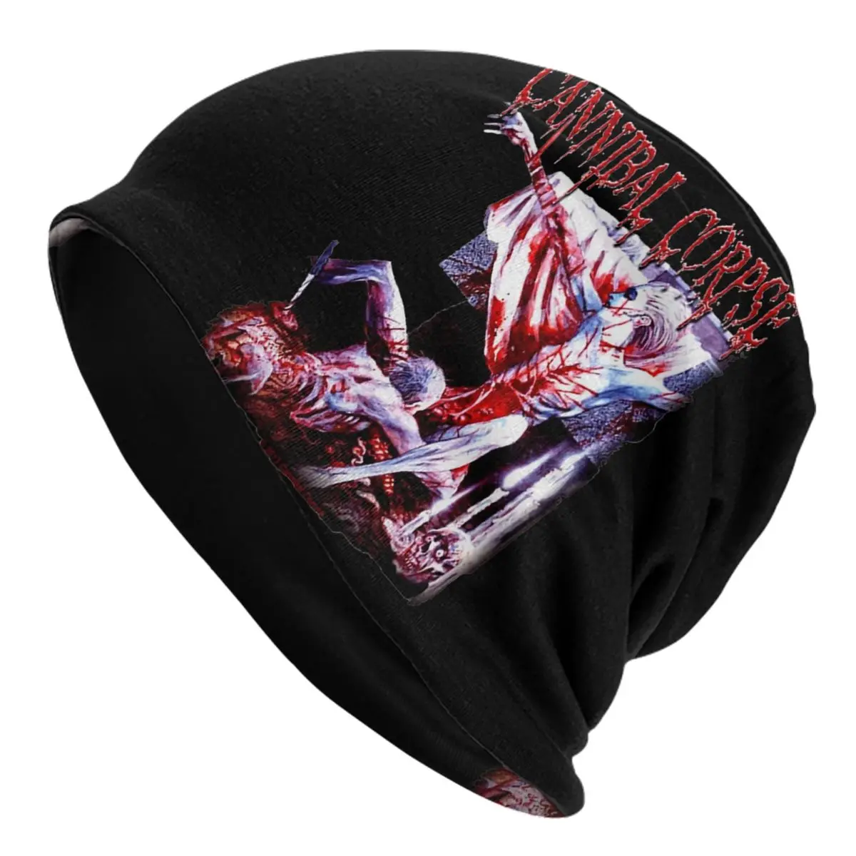 Women Men Cannibal Corpse Rock Band Winter Beanie Skullies Heavy Metal Bonnet Knitting Hats Windproof Winter Hats Christmas Gift