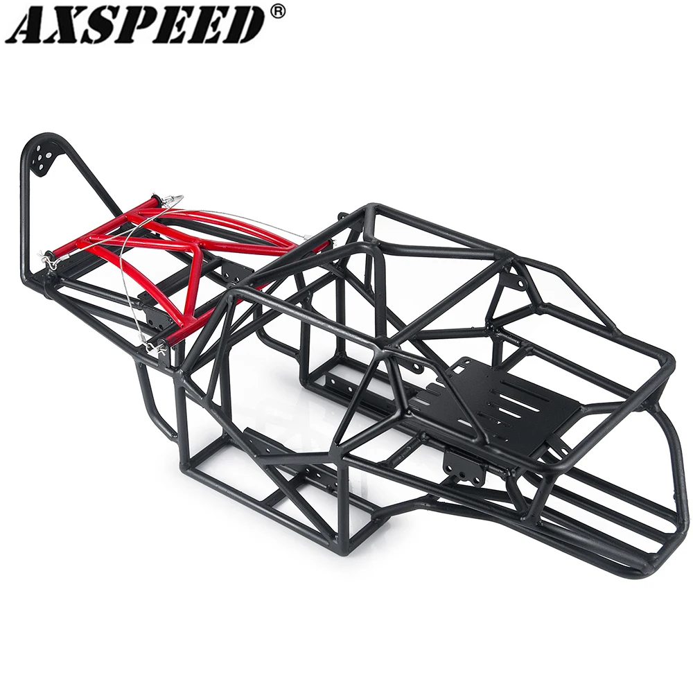 

AXSPEED RC Car Metal Chassis Body Roll Cage Full Tube Frame for 1/10 RC Crawler Axial Wraith Truck 90018 Upgrade Parts