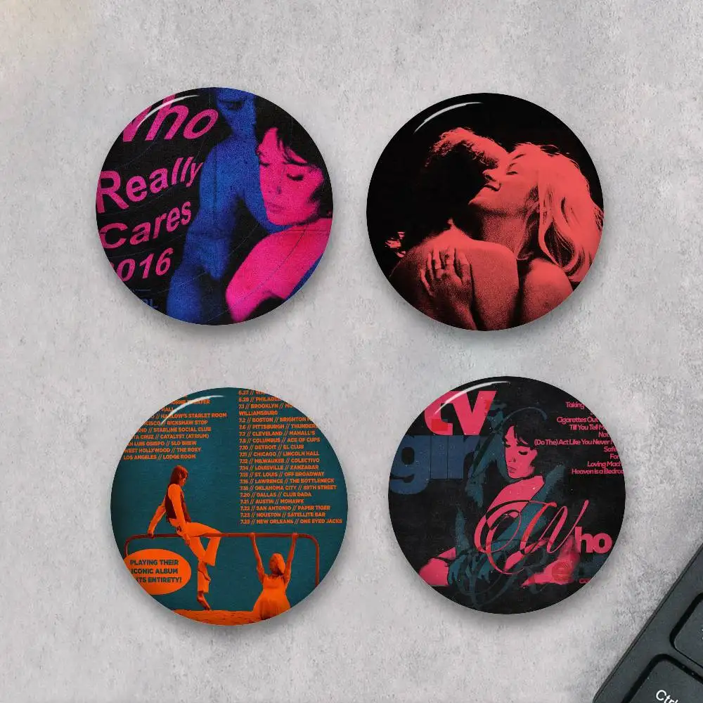 TV G-Girl Who Really Cute Anime Figure Icon Badge Handmade Tinplate Brooch For Backpack Clothes Chest Ornament Gifts