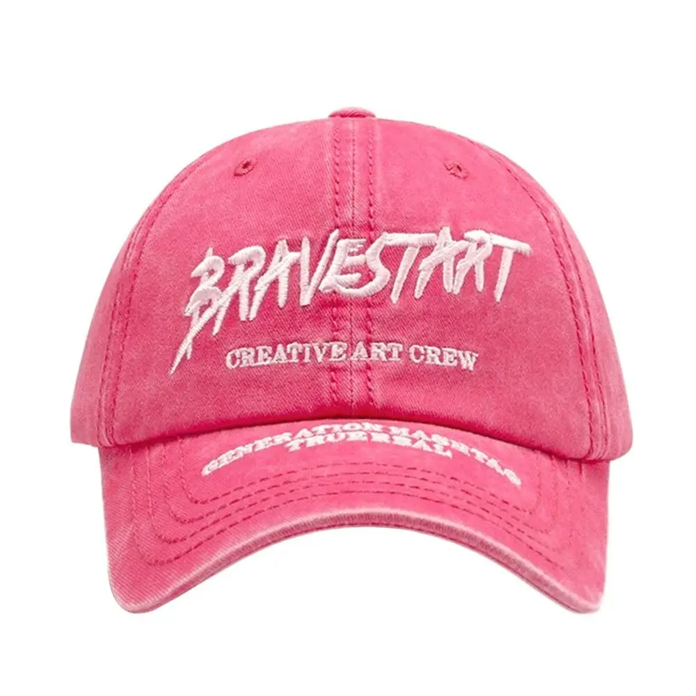 Casquette de baseball décontractée en coton respirant avec broderie, casquette snapback hip-hop, chapeau de soleil pour l'extérieur et la course à pied