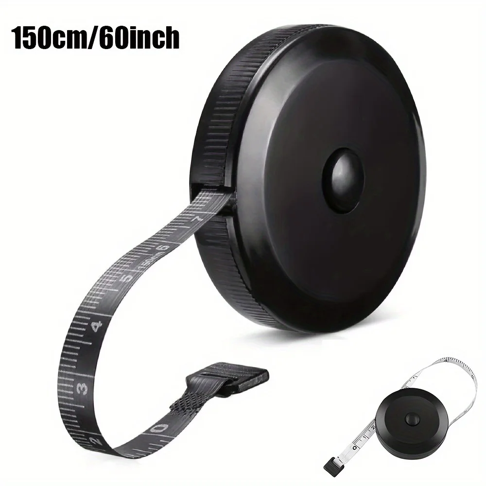 150cm/60inch Retractable Soft Measuring Tape Portable Round Tape Measure For Body Sewing Tailor Craft Fabric Measurement