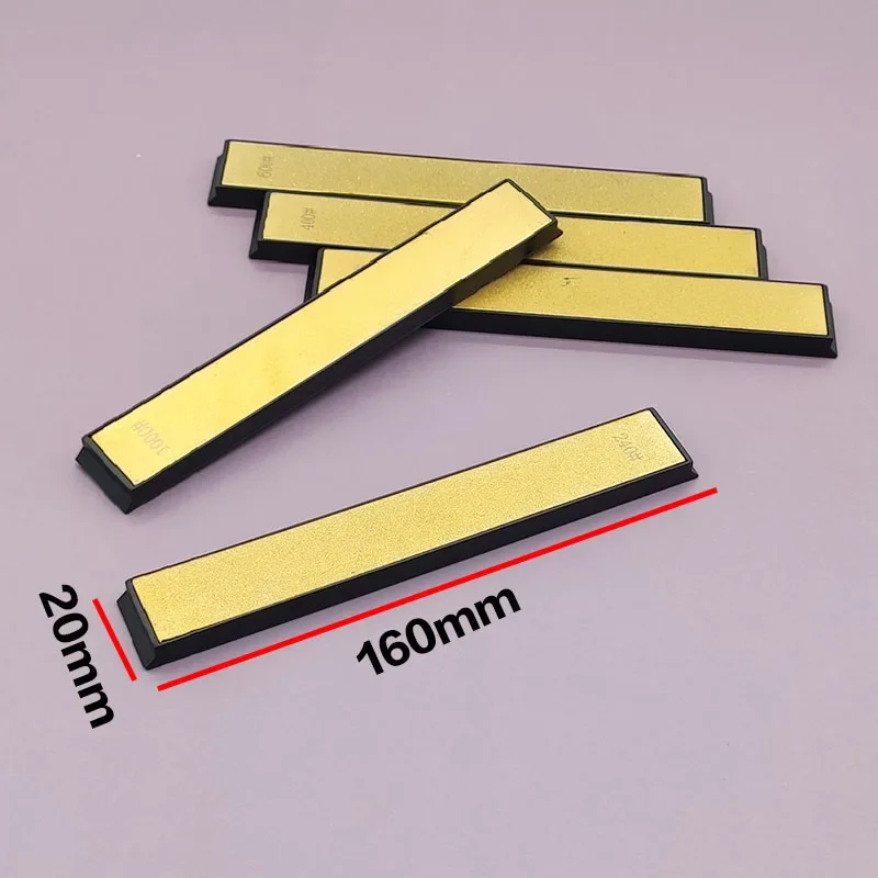 240/400/600/1000 grit Golden Titanium Plated Diamond Fixed Angle Sharpener Sharpening Stone Whetstone oilstone honing grindstone