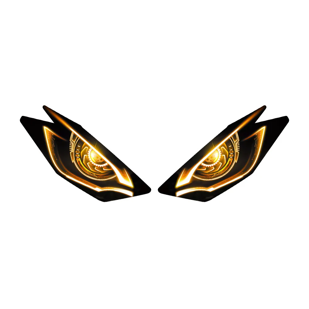 مناسبة لـ Kawasaki Z500 (2024-2025) طبقة حماية أمامية جديدة معدلة، ملصقات تزيين ضوء السيارة