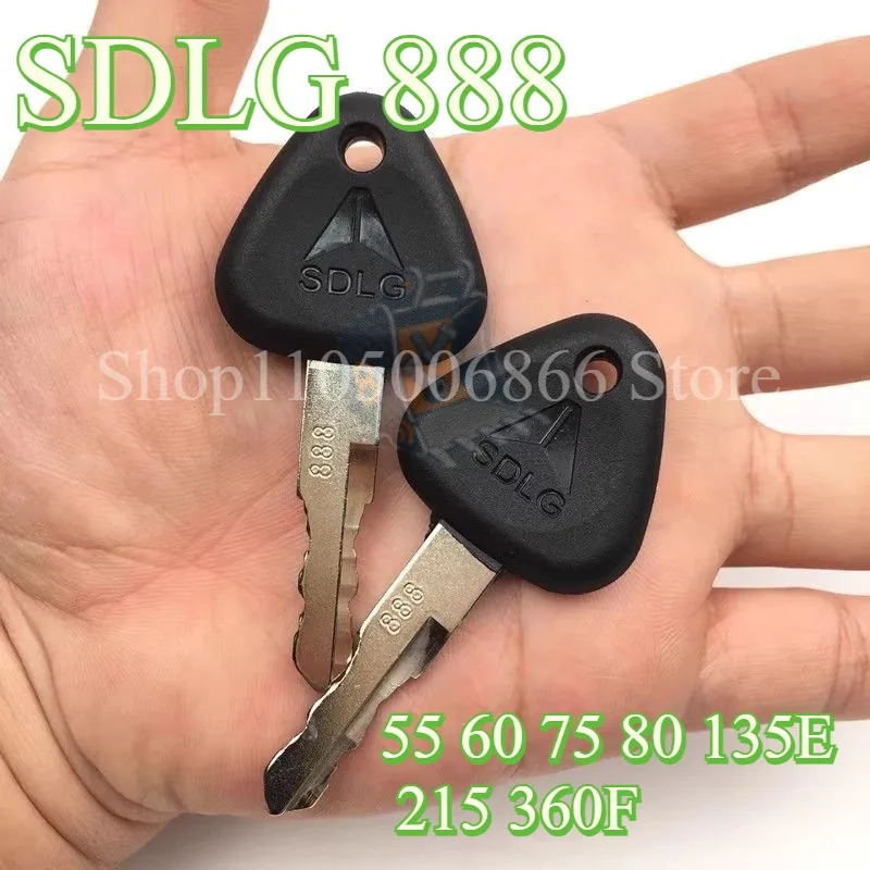 

10pcs For SDLG 888 Ignition Key Excavator Key 55 60 75 80 135E 215 360F Start Key