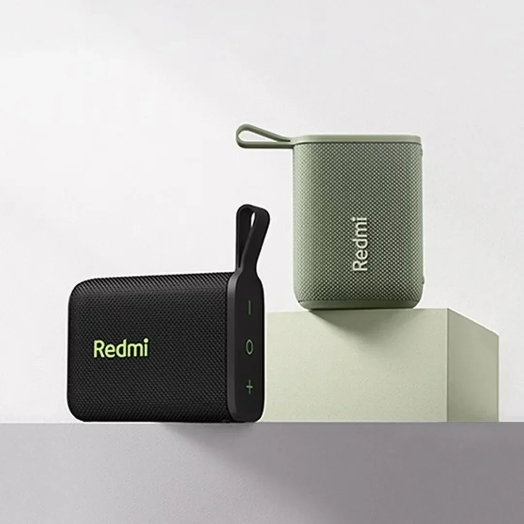 Xiaomi Redmi مكبر صوت بخاصية البلوتوث قابل للنقل في الهواء الطلق IP67 ستيريو صندوق صوت قوي BT5.3 RGB مزدوج الاقتران TWS اتصال ملون