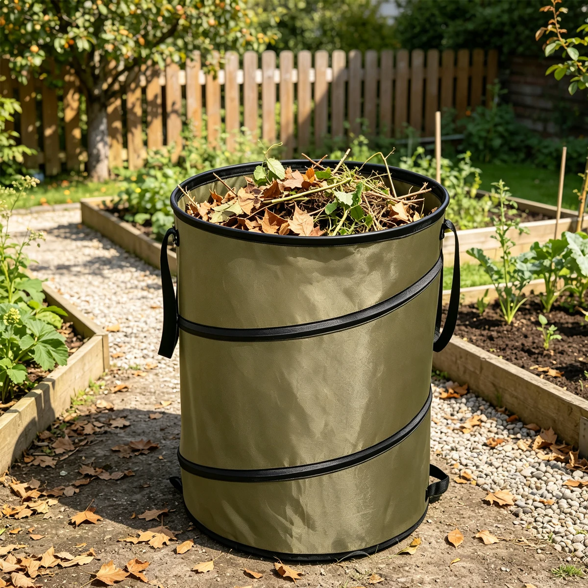 Gardening Trash Can Collapsible Garbage Bin Separate Waste Container Outdoor Bins Garden Litter the Storage Foldable Camping Box
