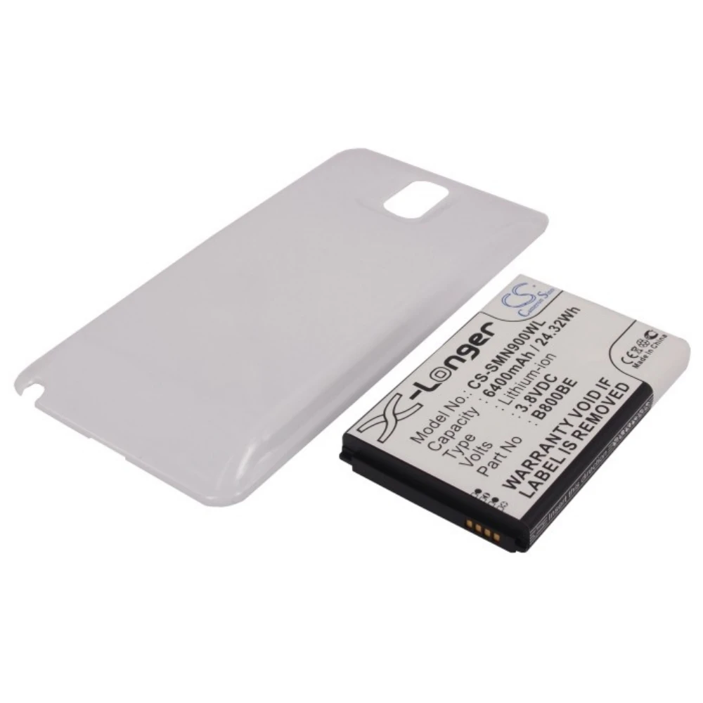 

Li-ion Mobile, SmartPhone Battery for Samsung, 3.8V, 6400mAh, Compatible Models: Galaxy Note 3, Galaxy Note III, SC-01F, SM-N900