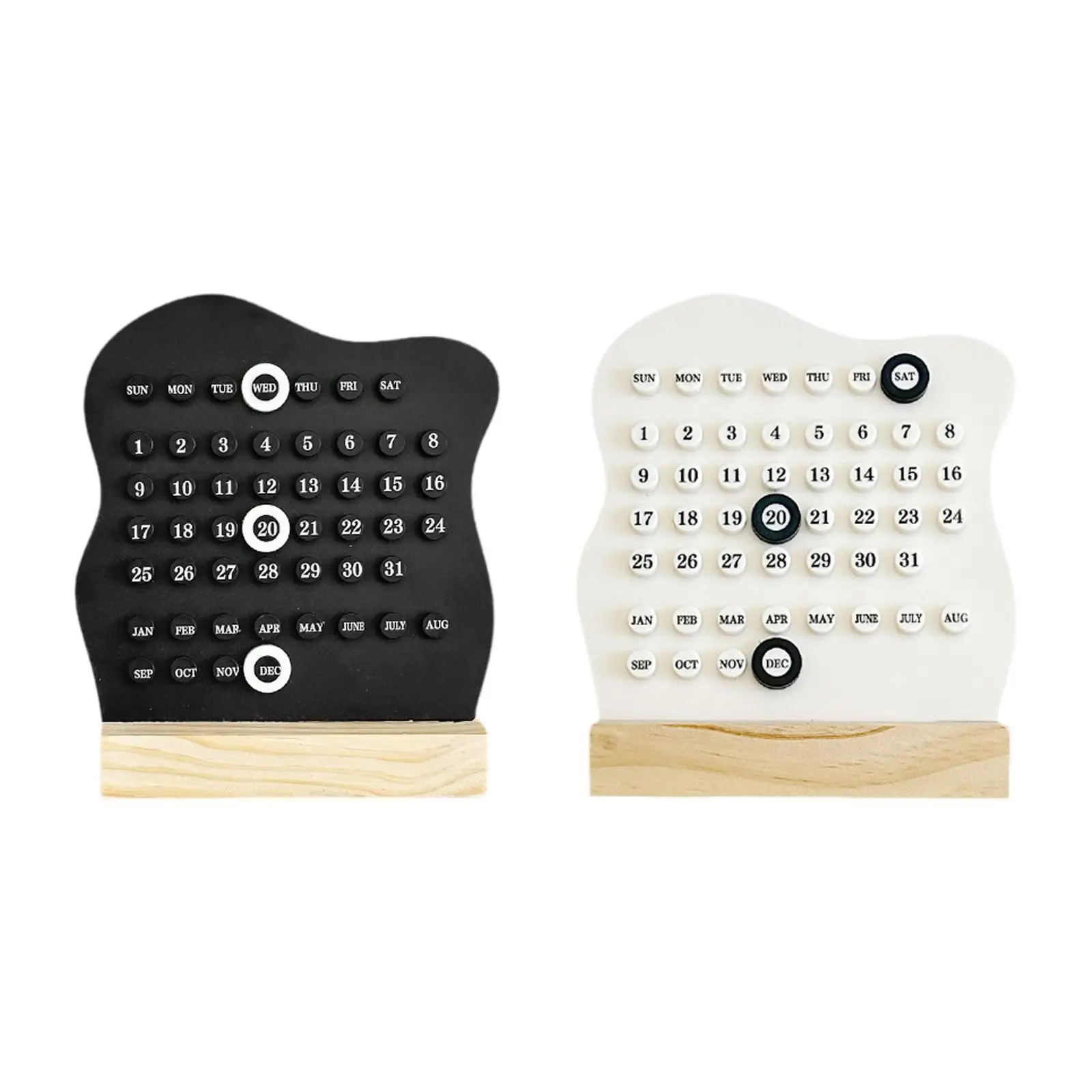 Desk Calendar Unique Creative Planner Calendar for Restaurant Kitchen Office