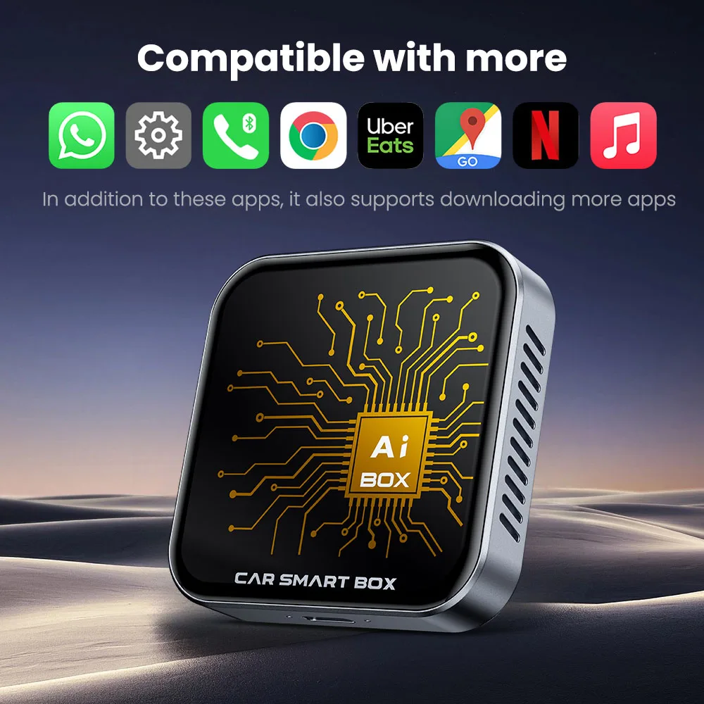 UTRAI Android 10 Carplay AI Box Wireless Carplay Adapter Android Auto Built in GPS Support 5G WiFi & Bluetooth 5.0 For Netflix