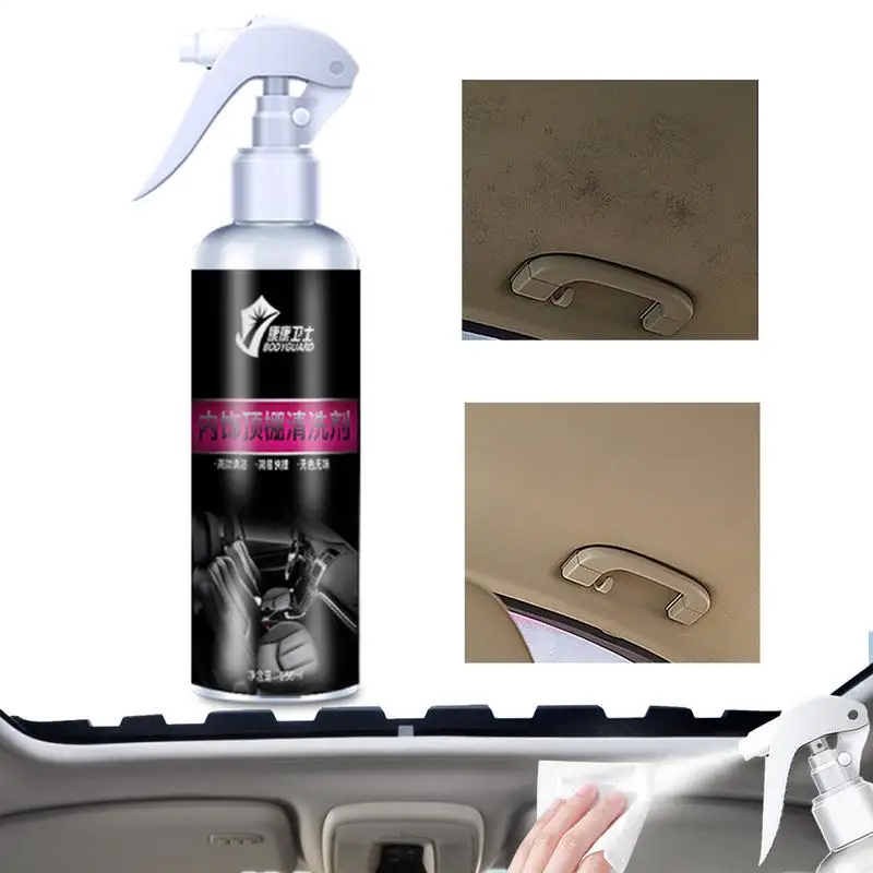 

Автомобильный очиститель потолка, пятновыводитель, защита для салона и очиститель, безопасный, 256 мл, многофункциональный спрей для чистки автомобилей, грузовиков