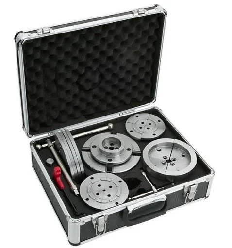 

KP96 4-Jaw Self-Centering Manual Clamping Wood Lathe Chuck with Round Jaws (Tooth on Both Sides) for 3.75 Inch Model