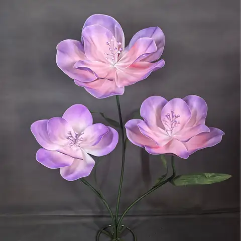 Large EVA Artificial Flowers Poppy Wedding Decor Flower Wedding Road Guide Flowers Window Display Garden Decoration Home Decor