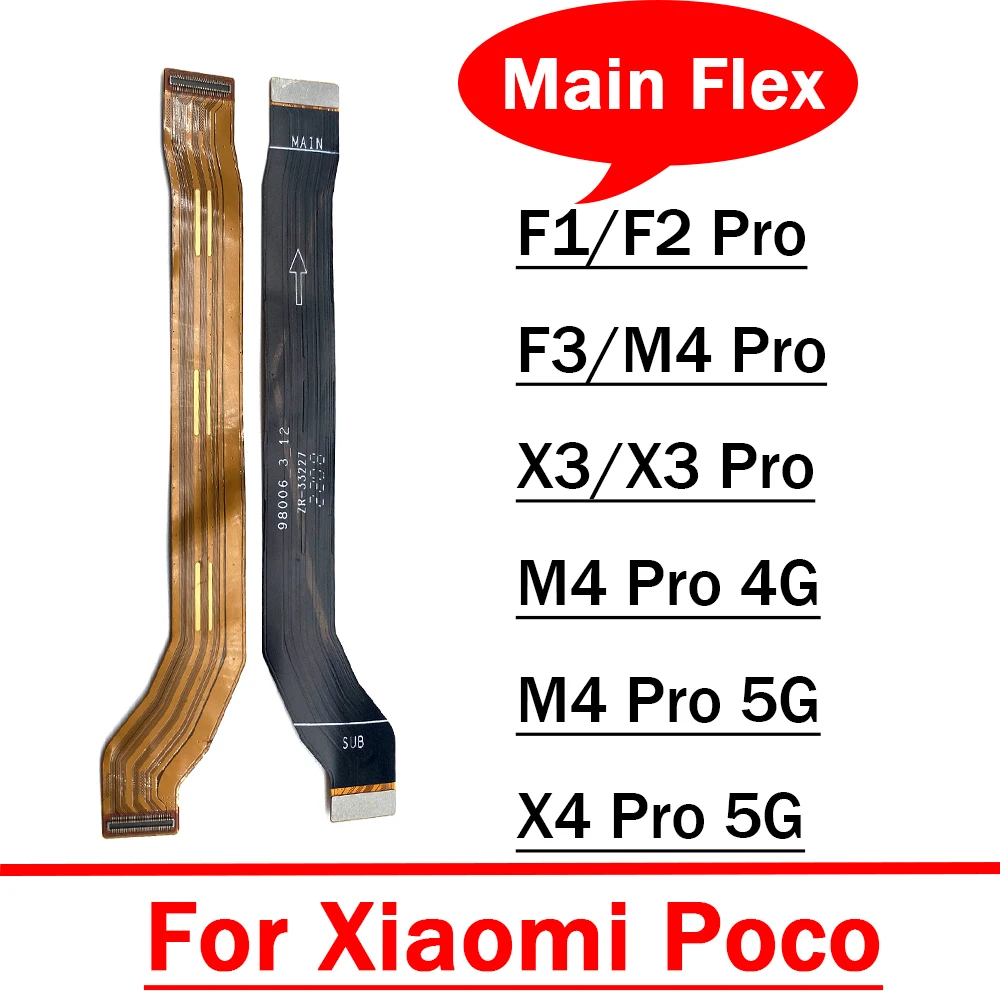 Mainboard Flex Cable For Xiaomi Poco X3 NFC F3 F1 F2 X4 M4 Pro 4G 5G A2 Lite A1 Motherboard Dock Connector Main Board Compatible