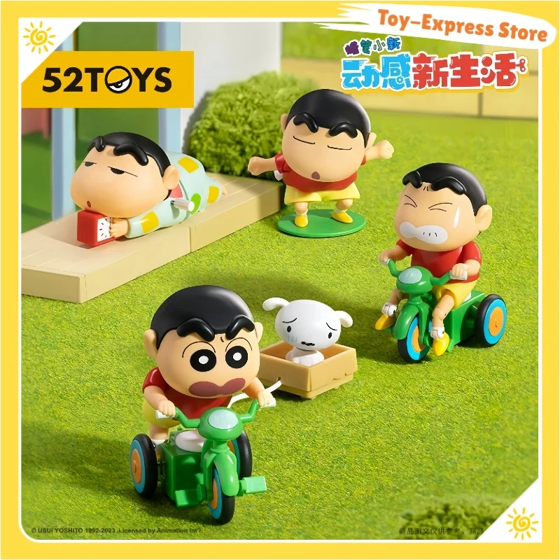

52TOYS слепая коробка Crayon Shin-Chan Dynamic New Life Series Заводные игрушки Слепая коробка Mystery Box Аниме Модель Мальчик Детские игрушки Подарок
