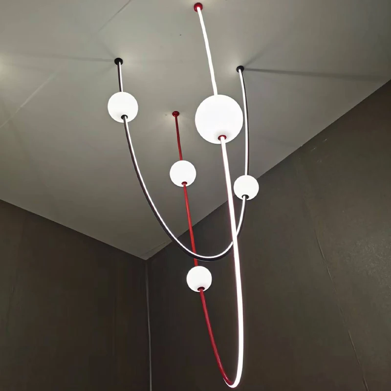 American White glass lampshade Diverse styles Hanging wire Chandelier Lustre Ceiling dimmable Designed for Dining room