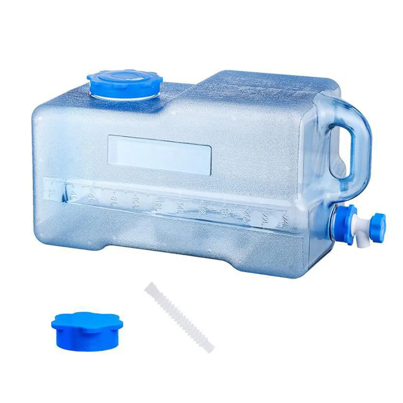 

Camping Water Container 24L Portable Large Capacity Water Carrier with Screw Lid