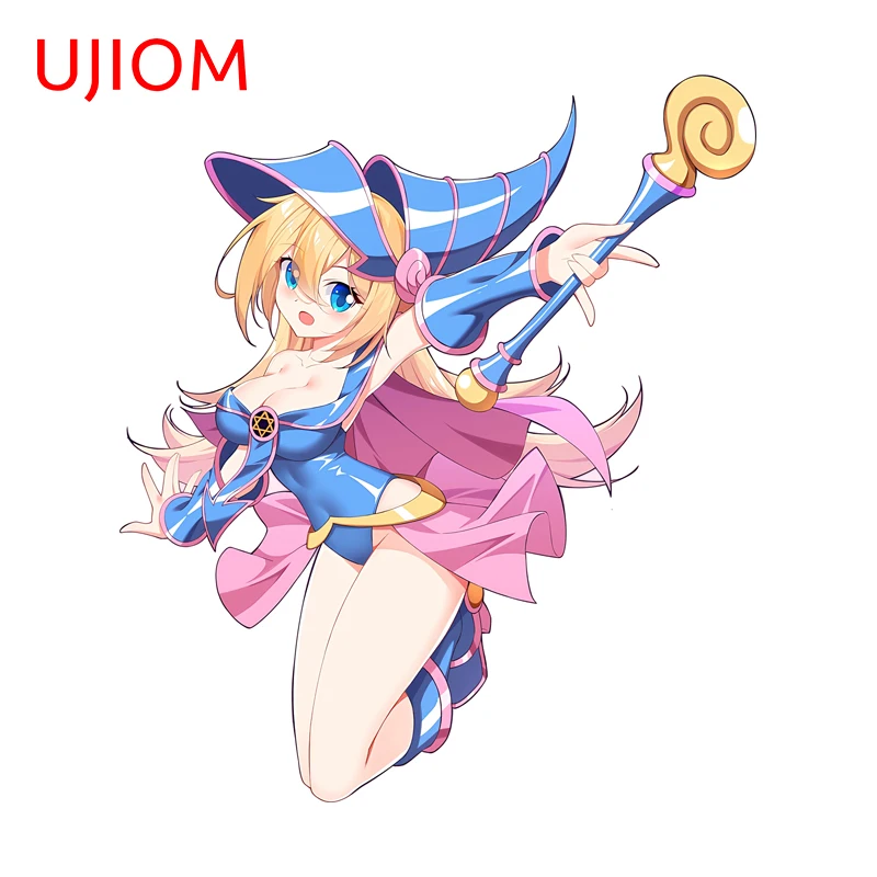 UJIOM Seducive Boobs Magician Girl Wall Sticker Exquisite Edgy Scratch Proof Vinly Decal Pretty Game Room Veneer Decoration