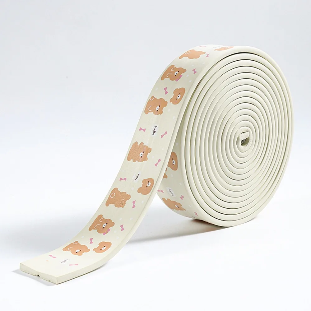 

Durable 2m Desk Edge Guard Strip Cartoon Soft Table Anti Collision Cushion Waterproof Self Adhesive Foam Bumper for Baby Safety