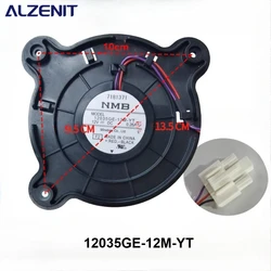 New For Samsung Refrigerator Cooling Fan 12035GE-12M-YT Fridge Radiator DC 12V 0.26A Freezer Parts
