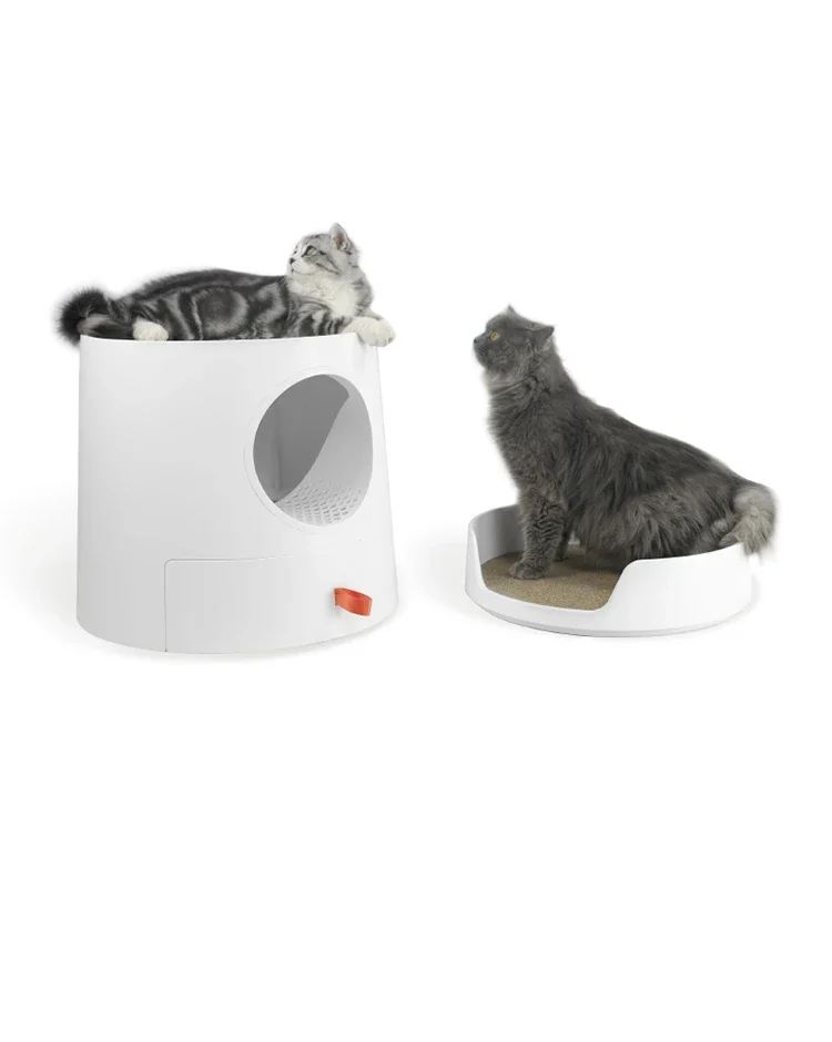 Litter Box M Tail Fully Enclosed Large Cat Toilet Anti-Splash