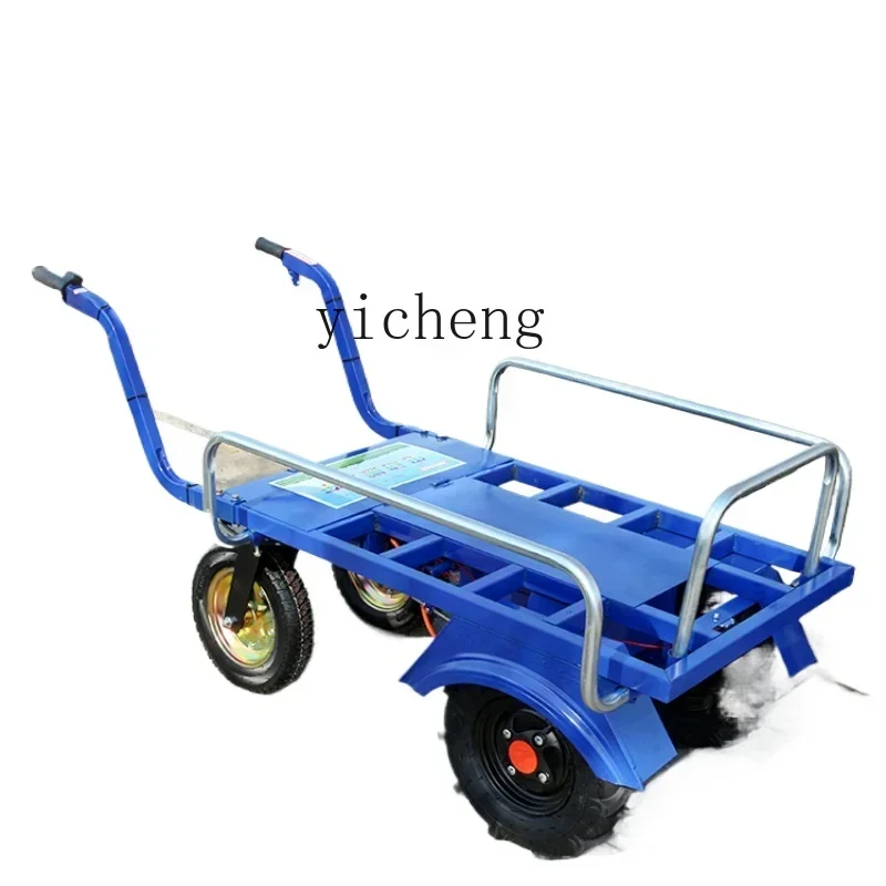 

Zf moving chicken bus four-wheel trolley agricultural planting breeding climbing site flat trolley