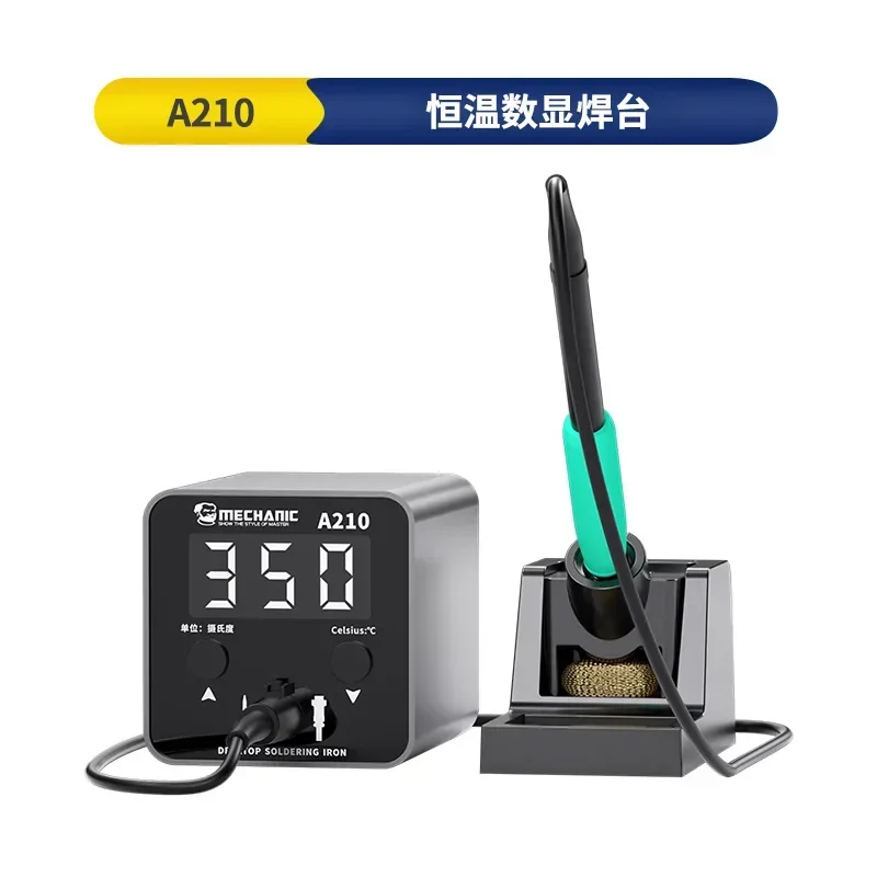 

Mechanic A-210 Intelligent Portable Desktop Soldering Station with 210 Welding Iron Heating Core for Phone PCB SMD Repair Tool