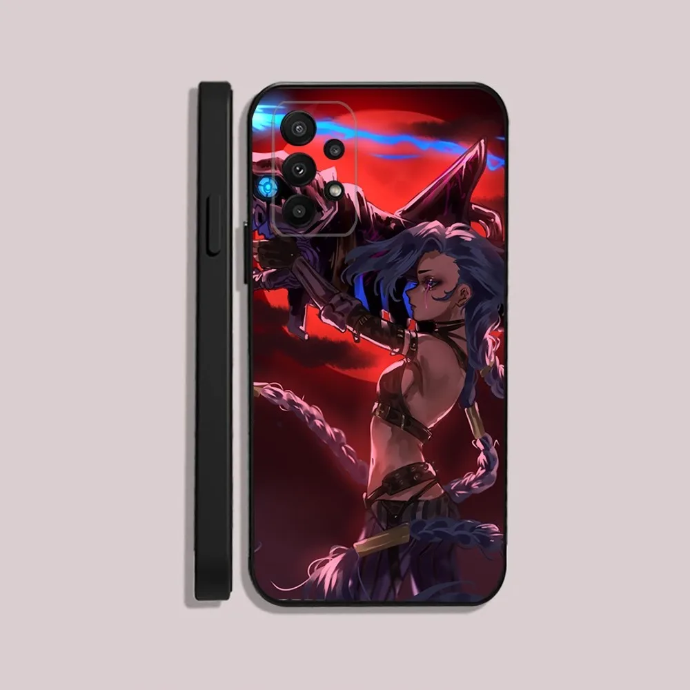 L-League of L-Legends L-LOL Jinx Phone Case For Samsung S24,23,22,30,21,10,9,Ultra,Plus,Lite,FE,5G Black Soft Case image 5