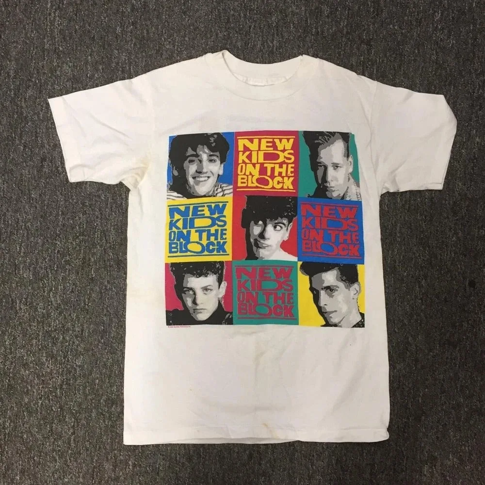

New Kids on The Block Big Step T-Shirt American Oversized Short-sleeved Men Women Fashion Street Hip-hop Rock Top