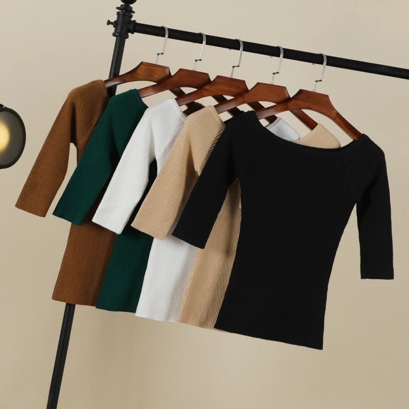 vetements femme soldes korean style pull noir tops pas cher rouge fashion crop top manche longue laine à tricoter nouveauté vetement 2024 tricot