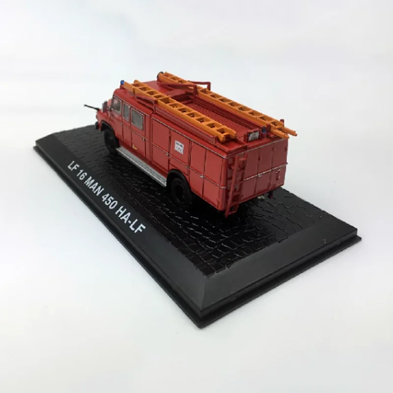 Diecast escala 1:72 lf 16 man 450 HA-LF modelo de carro de liga de motor de bombeiros acabamento simulação coleção presente brinquedos exibição estática