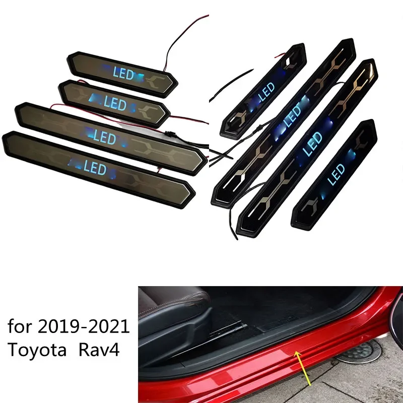 

Наклейка на порог автомобильной двери для Toyota Rav4 Xa50 2019 2020 2021