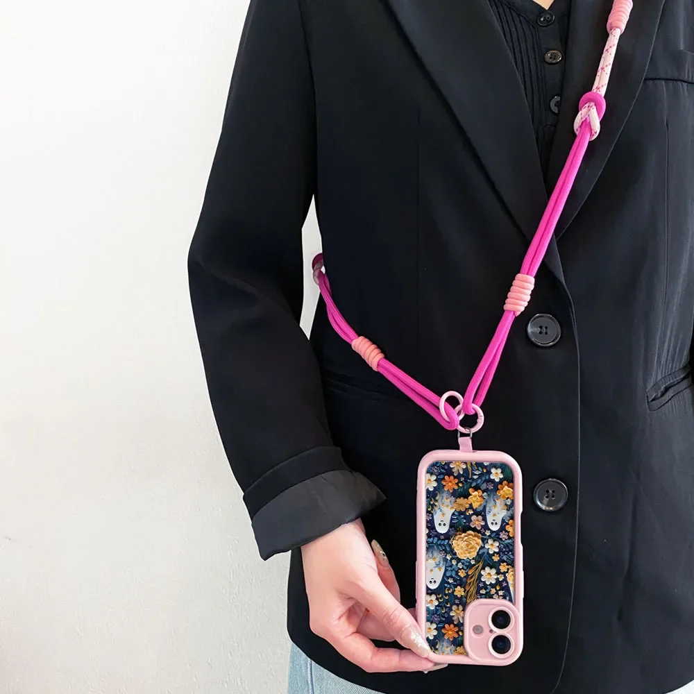 Ypm5Crossbody الحبل جراب هاتف ل Redmi ملاحظة 14 13 12 11 10 9 8 7 برو زائد 14s 13C 12C 14C 9C 10C هالوين المعصم سلسلة غطاء