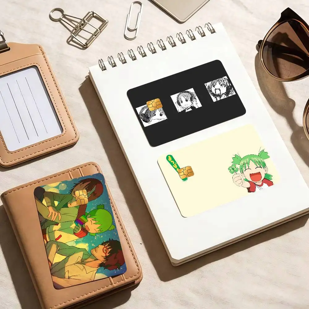 Anime cute Yotsuba Koiwai  Diy Credit Debit Card Sticker Party Sticker Decoration Waterproof Small Chip Card Skin Sticker