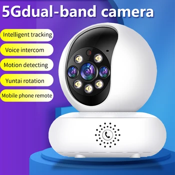 1080P Dual 2.4/5G Wifi IP Camera Smart Home Security CCTV System Motion Tracking Voice Intercom Mobile Remote View Baby Monitor