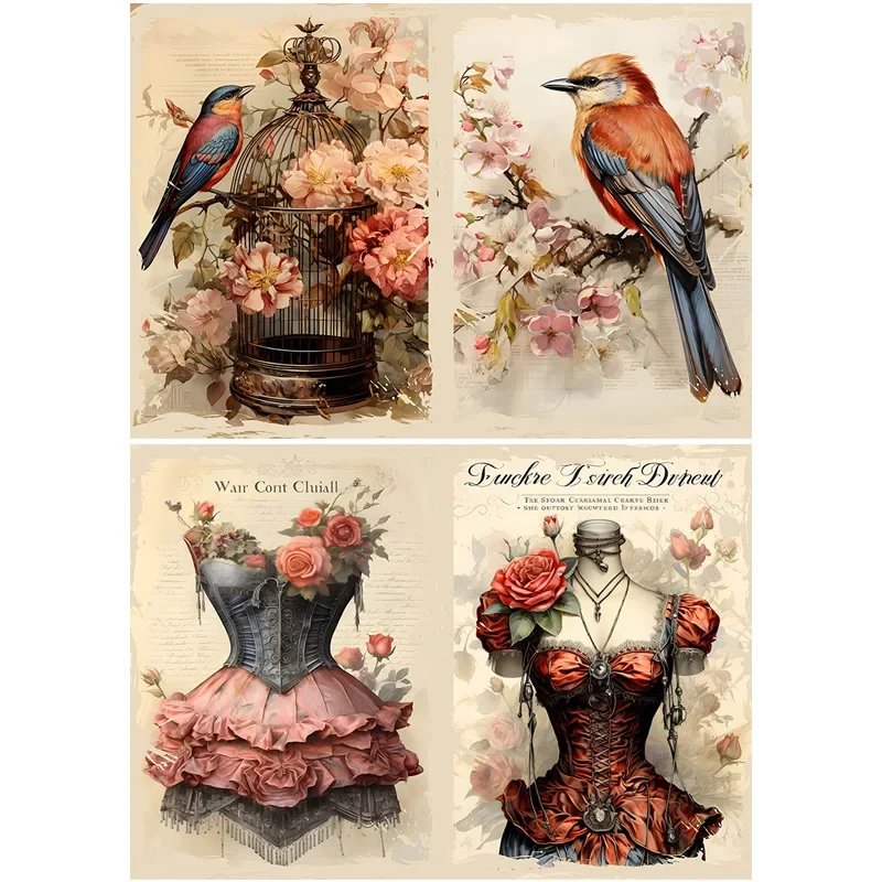 New Vintage Material Papers DIY Ledger Scrapbooking Material Elegant and Noble Diary Decoration Tailor Stickers Card Craft Work view 5