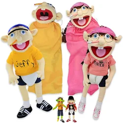 Muñeco de peluche suave para niños y niñas, marionetas de mano de Bad Boy Jeffy, juguete educativo para contar historias, regalo de cumpleaños