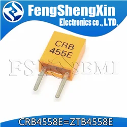 10pcs 455E 455KHZ CRB-455E ZTB-455E CRB455E CZB455E Ceramic crystals TV remote control crystal Crystal Oscillator