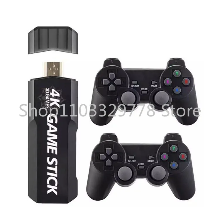 Game Console HD 4K Video 35000 Game TV Dongle Dual Wireless Control Gd10 64G Game Paddle PSP/PS1/Mame/FC