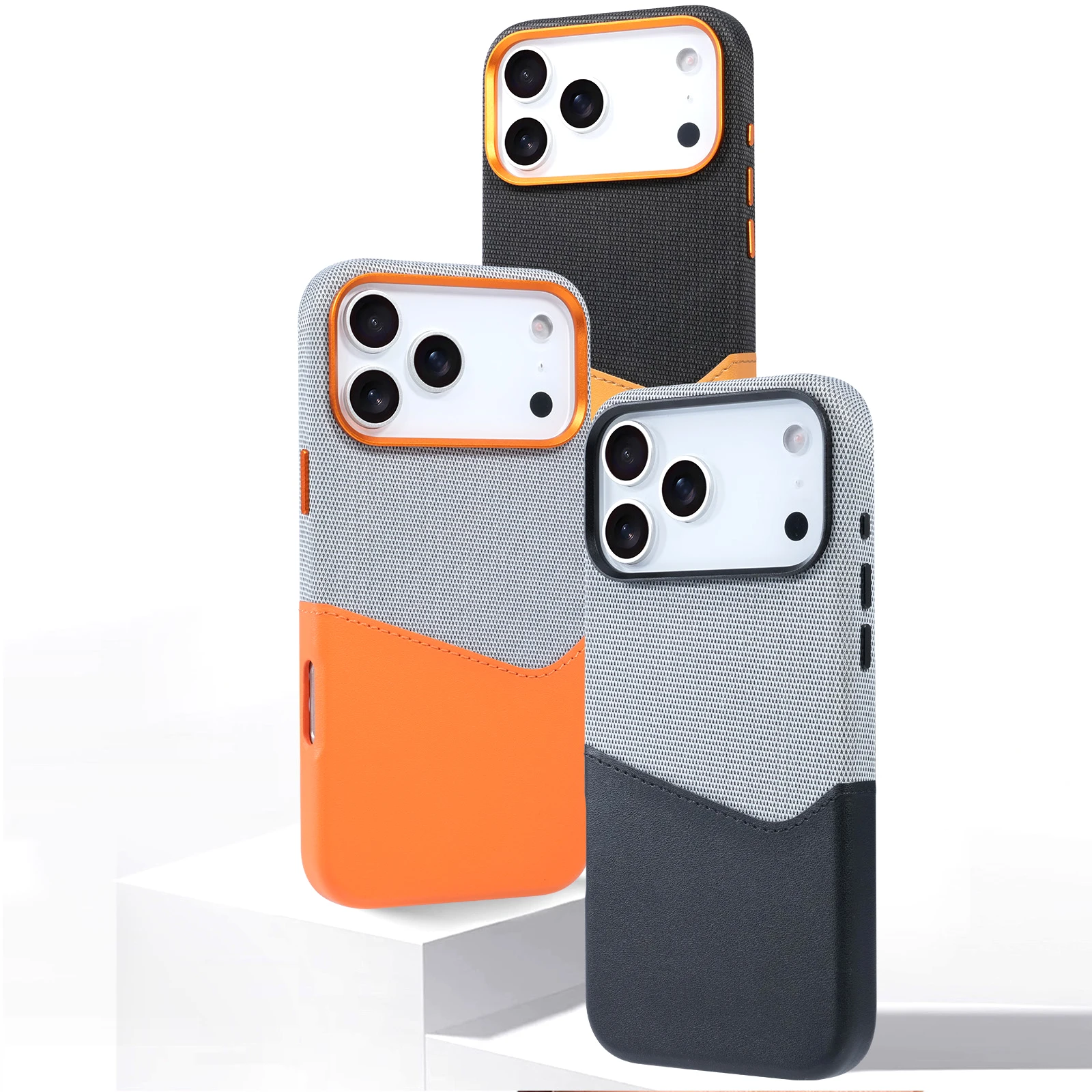 

for iPhone 17 Series Case Compatible with MagSafe Built-in Card Holder Strong Magnet Core Protective Cover for iPhone 17 Air Pro