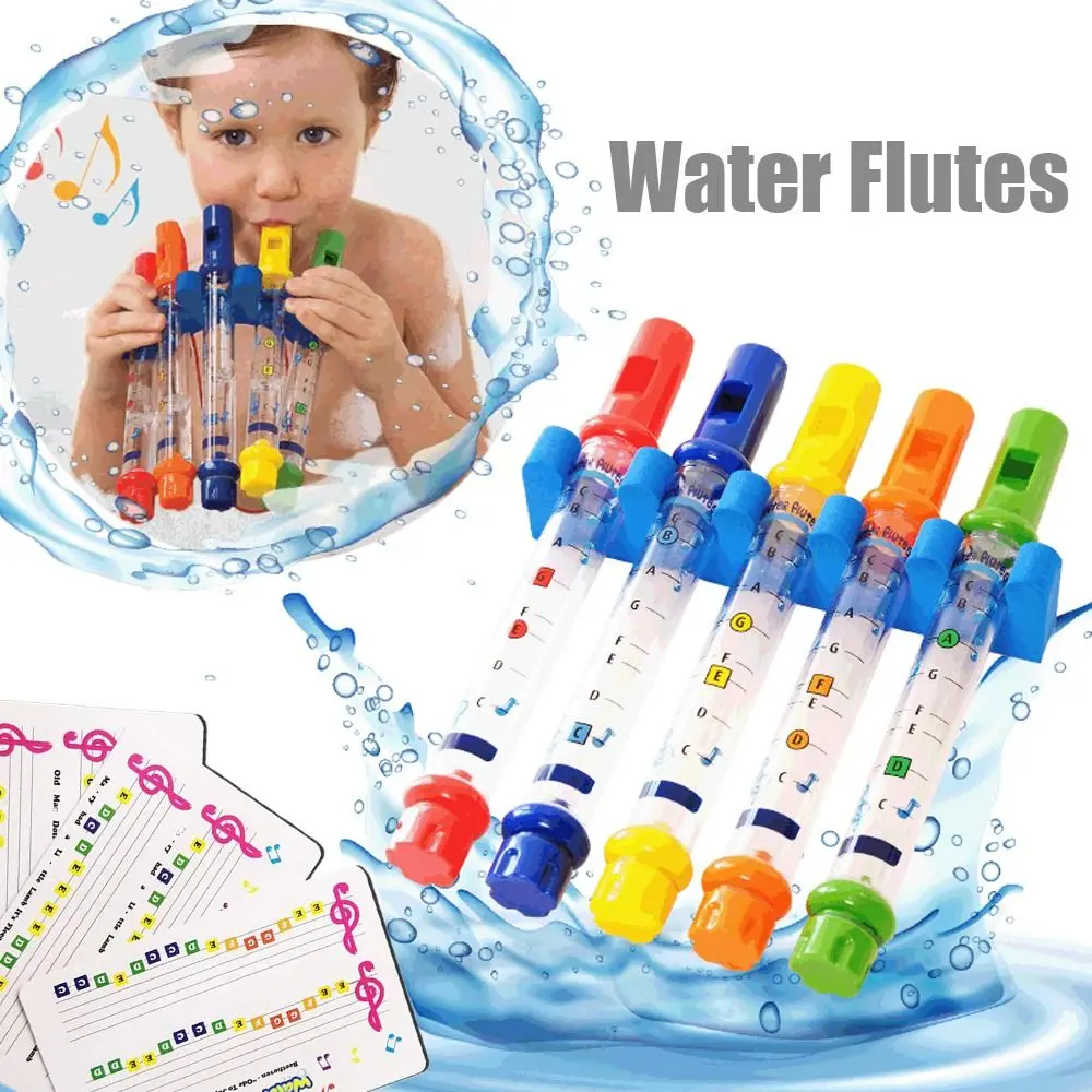 Boy Girls Preschool Educational Fun Playing Whistling Tube Kids Whistle Bathing Toys Bath Water Flutes