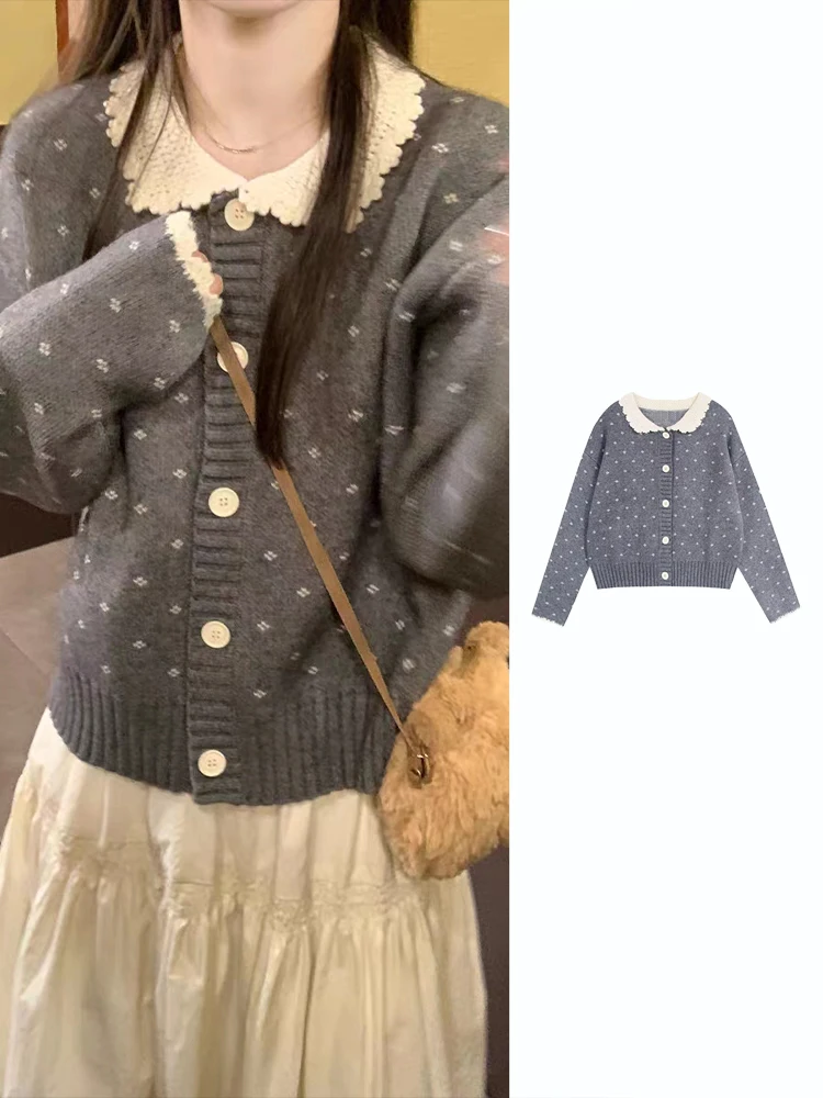 ay Gestrickte Puppe Kragen Pullover Strickjacke frauen Faion Nette Top Herbst Winter Koreanische Sle Coehkg Qianyuan Einzigen Taste