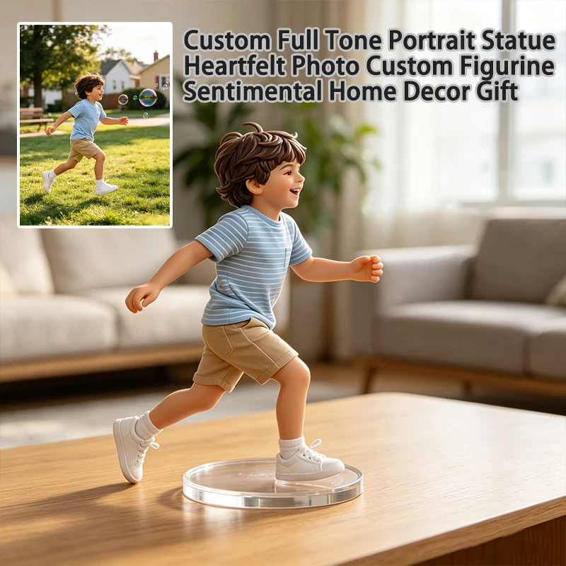 Custom 3D Printed Figure Personalized Photo Portrait Figurine Customized Handmade Miniature Statue Memorial Gift for Birthday An