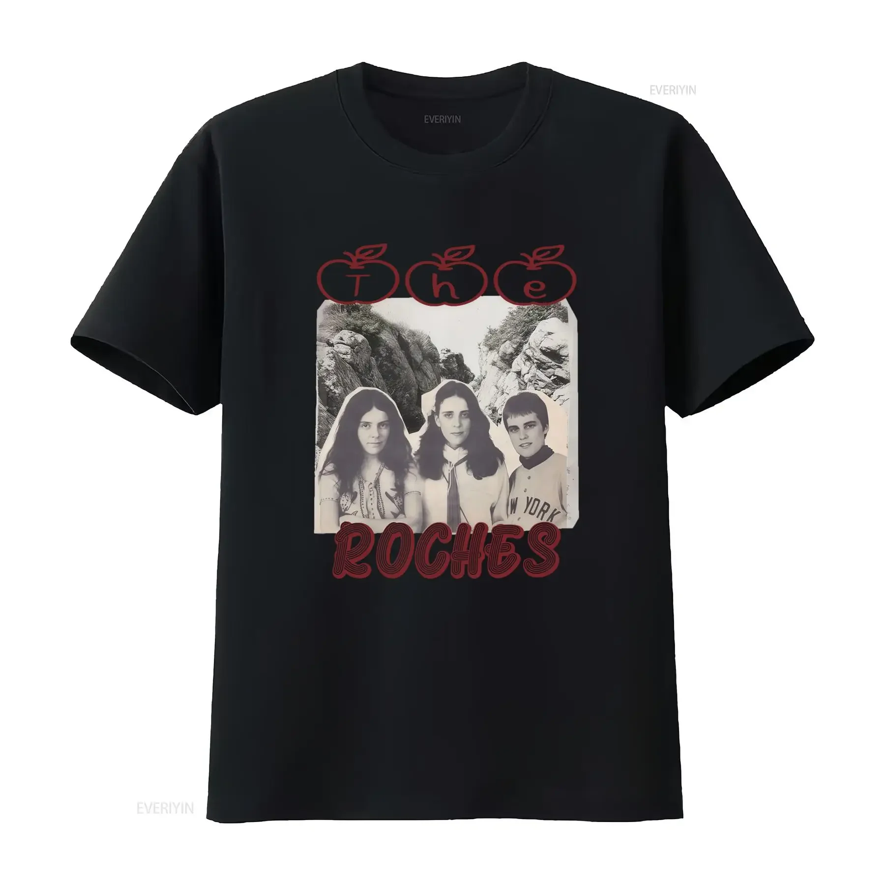 T-shirt The Roches Band Fan Art, style vintage, design rock rétro pour les amateurs de musique, mode vintage délavée, confortable