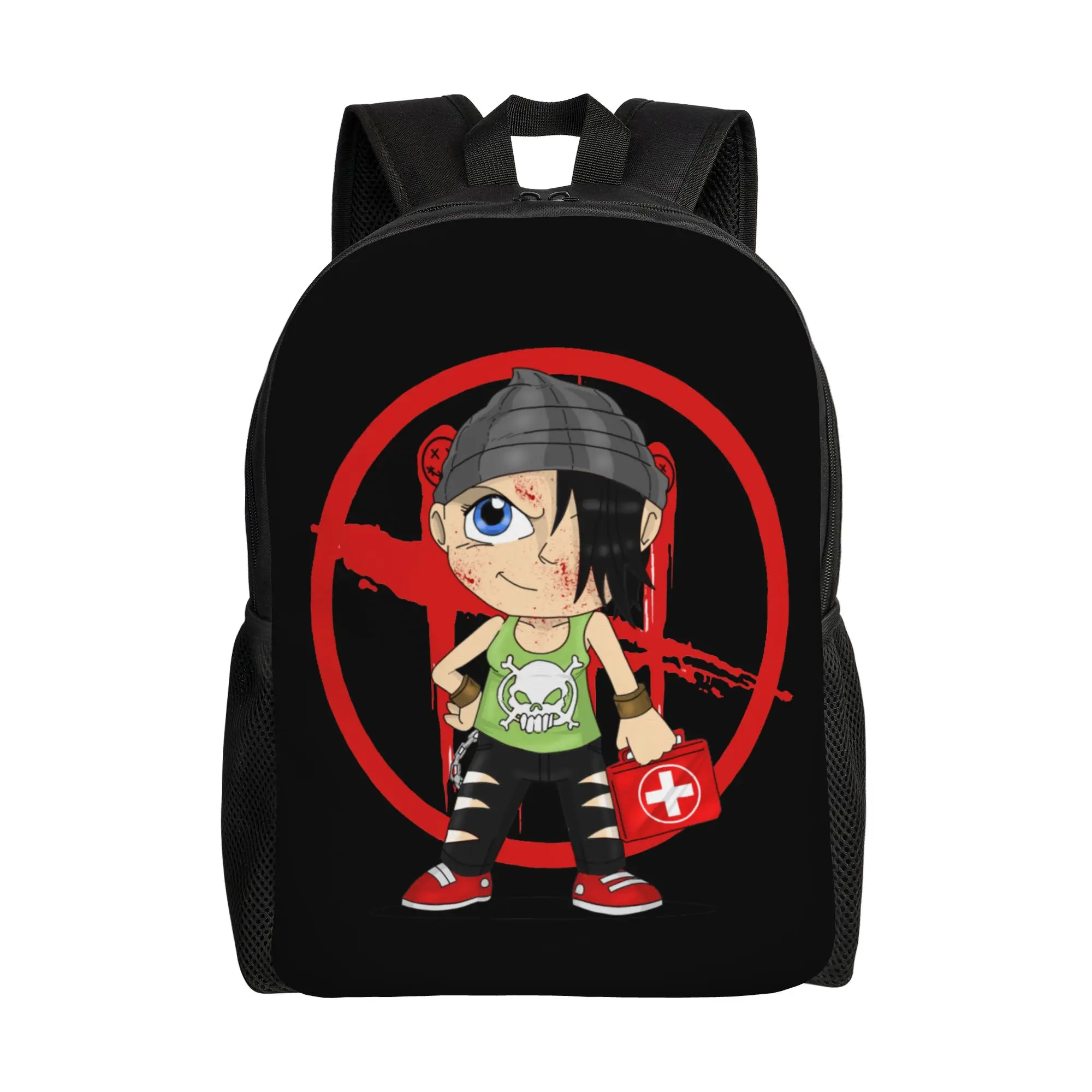 

Рюкзак Deads by Daylights Chibi Nea Karlson, повседневный, для старшей школы, деловой, для ноутбука, сумка через плечо, по мотивам игры Horror Killers Game Dbd