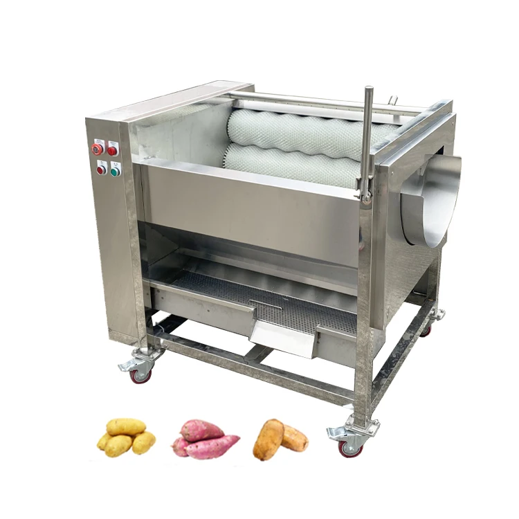 Turnip Washing And Peeling Machine Yam Ginger Cassava Peeling And Washing Machine