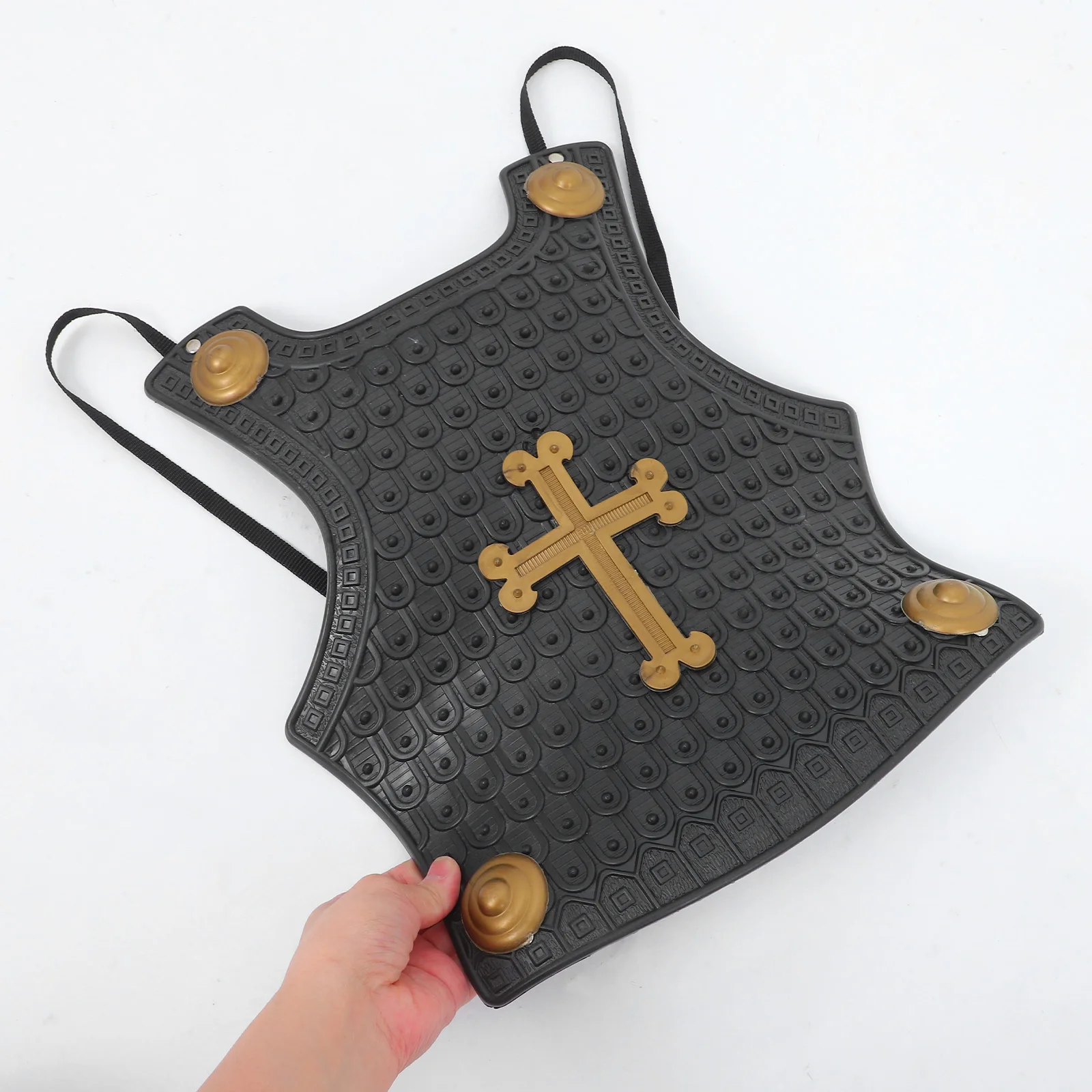 

1pc Kids Medieval Knight Shield Costume Accessory Play Pretend Role-Playing Portable Lightweight Plastic Cosplay Party Halloween
