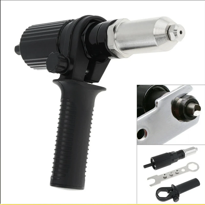 Nut Tools Professional Electric Rivet Nut Gun Machine Core Pull Accessories Cordless Riveting Gun Drill Adapter  Insert