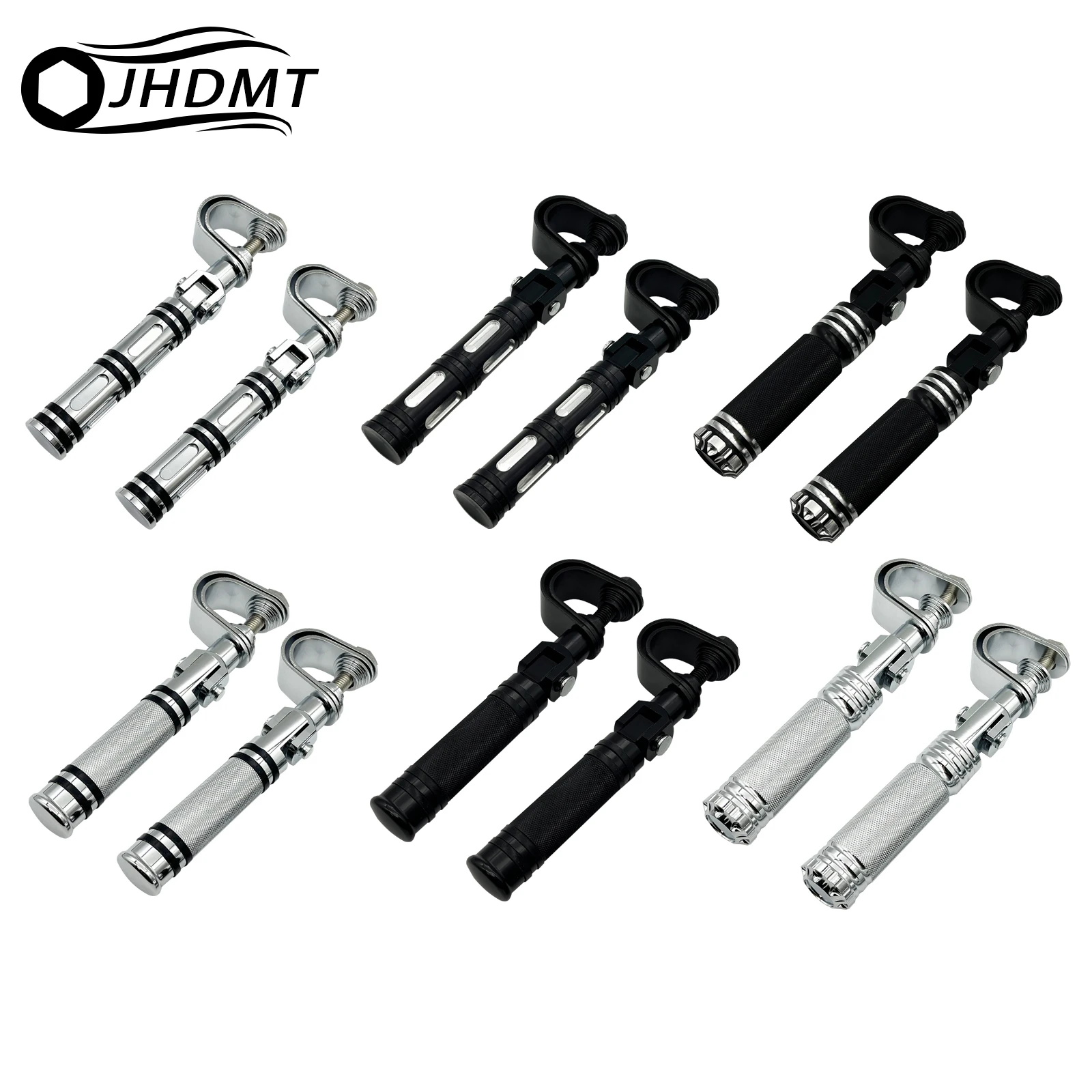 

Universal 25mm-32mm Motorcycle Crash Bar O-Ring Clamps Mount Footrests Highway Footpegs For Harley Touring Softail Sportster XL